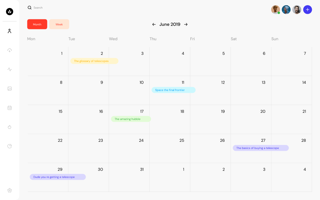preview dashboard